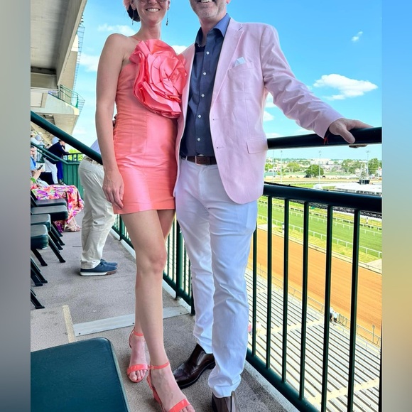 Atsu Oversized Rosette Mini Dress - Picture 3 of 15